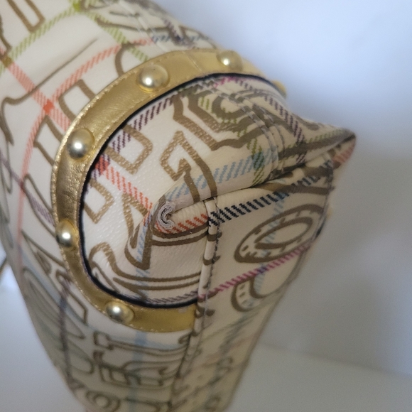 Coach Signature Coated Canvas Gold/Creamy Tote bag - Picture 7 of 10